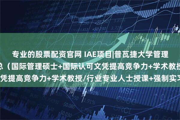 专业的股票配资官网 IAE项目|普瓦捷大学管理学院：英语授课项目汇总（国际管理硕士+国际认可文凭提高竞争力+学术教授/行业专业人士授课+强制实习）